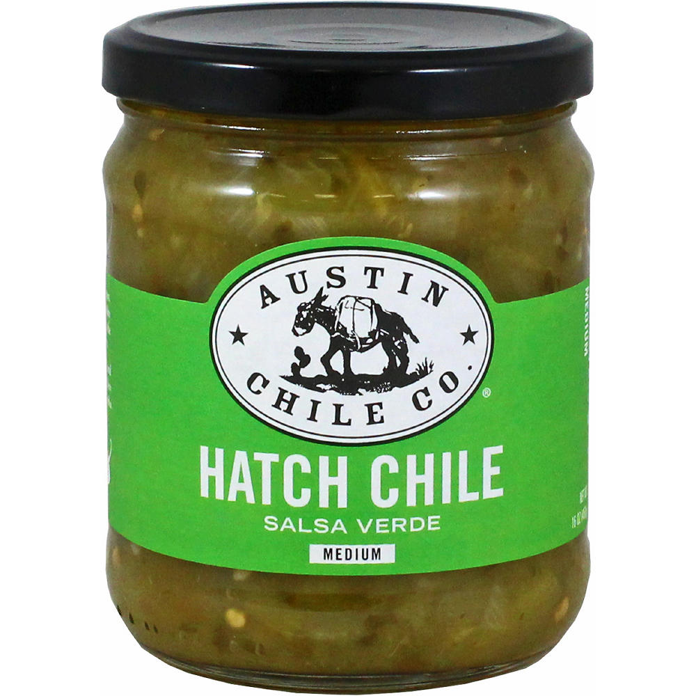 Austin Chile Co Hatch Chile Salsa Verde Medium, 16 oz