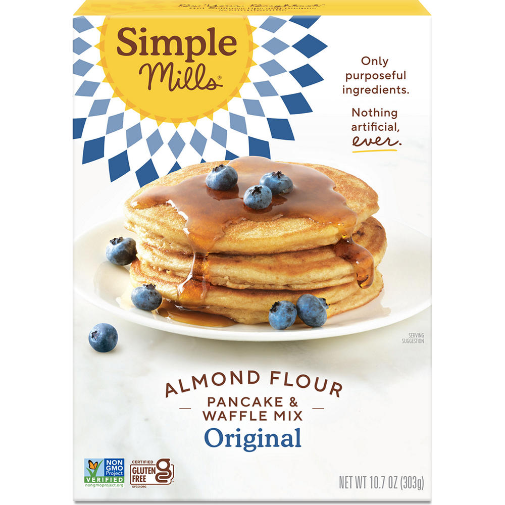 Simple Mills Almond Flour Pancake & Waffle Mix Original, 10.7 oz