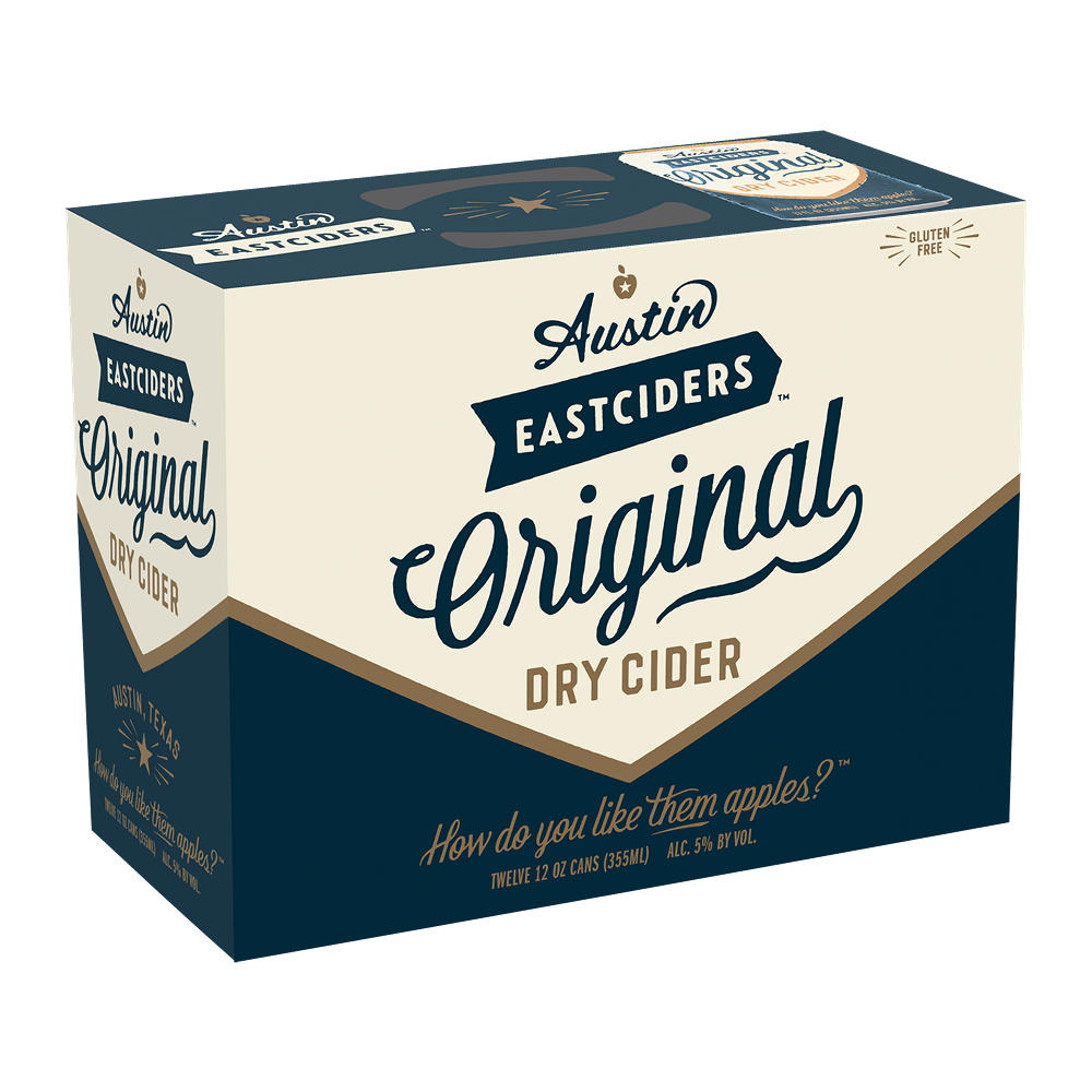 Austin Eastciders Original Dry Cider Beer 12 pk Cans, 12 oz