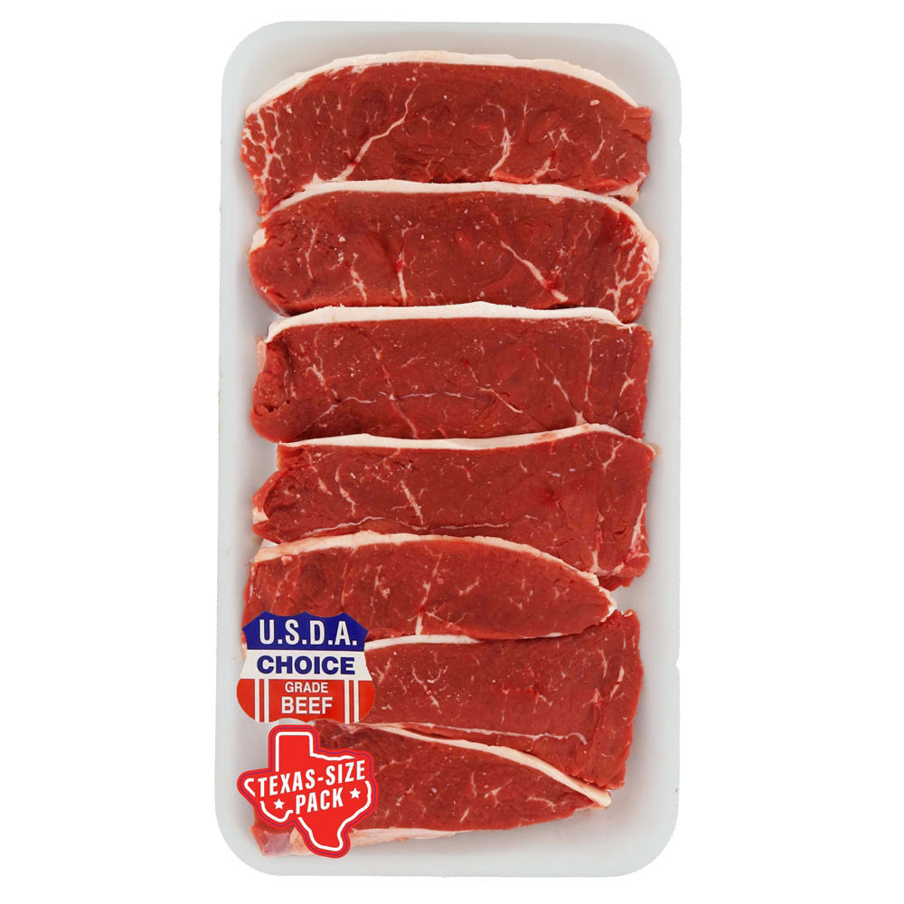 H-E-B Boneless Petite Sirloin Steaks - USDA Choice - Texas-Size Pack, Avg. 5.0 lbs