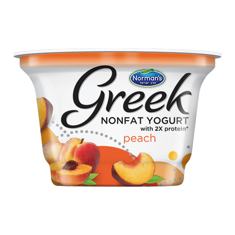 Norman's Peach Nonfat Greek Yogurt, 6 oz