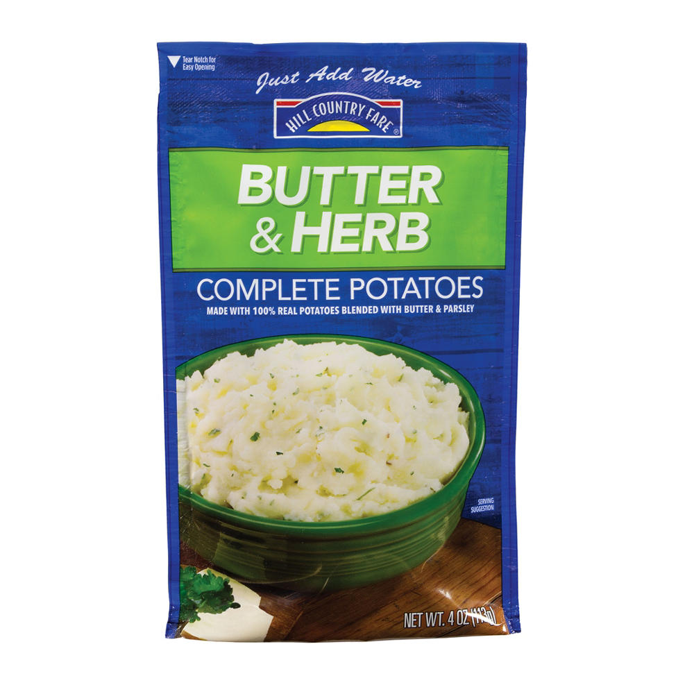 Hill Country Fare Butter & Herb Complete Potatoes, 4 oz