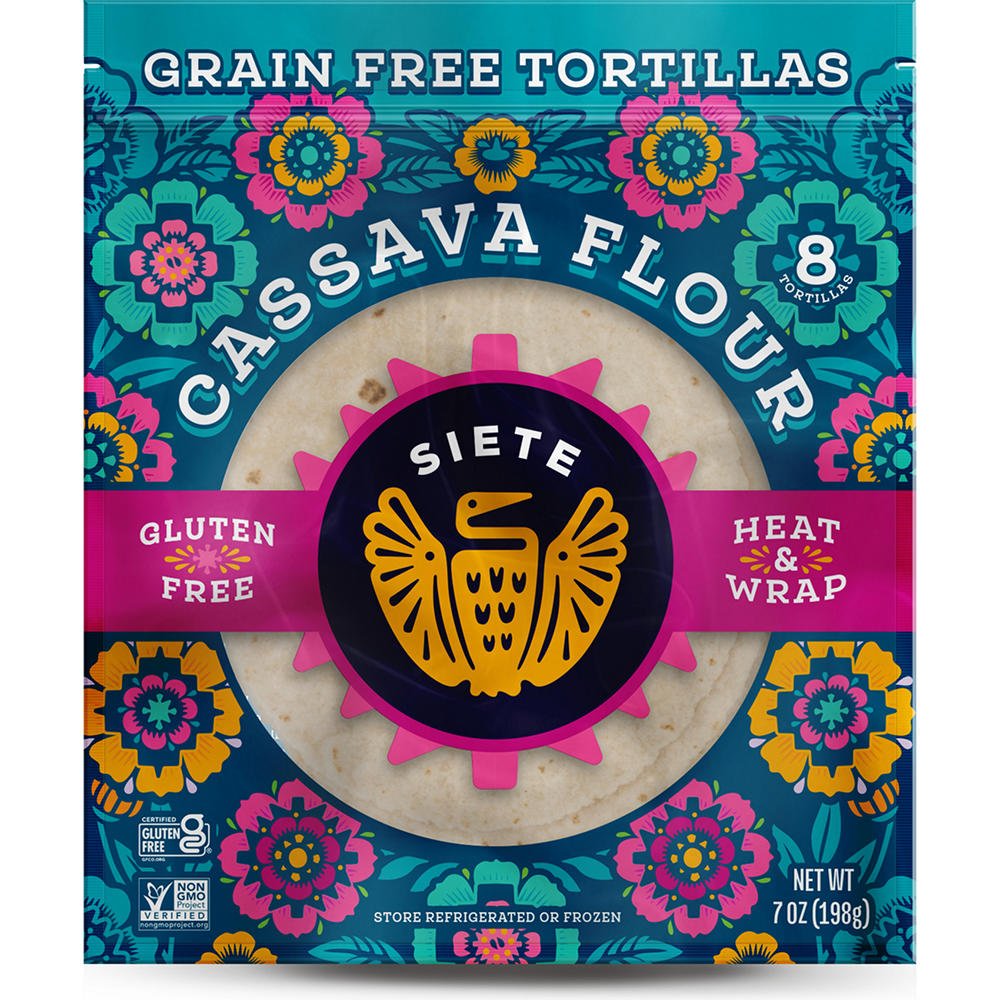 Siete Cassava Flour Grain Free Tortillas, 8 ct