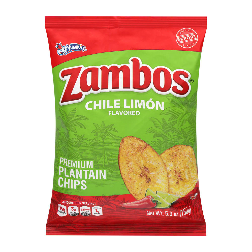 Zambos Spicy Chili & Lime Plantain Chips, 5.3 oz