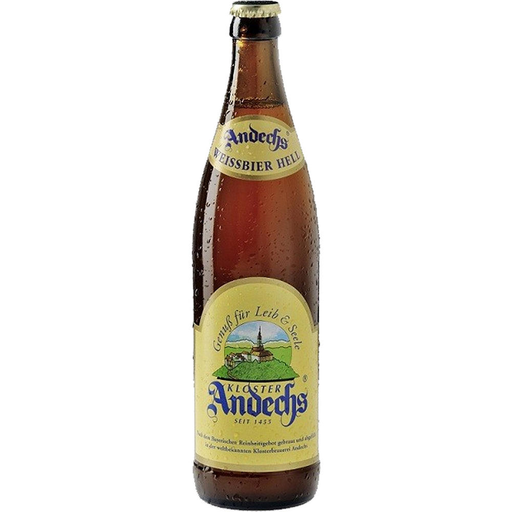 Andechs Kloster Weissbier Hell Beer, 500 mL