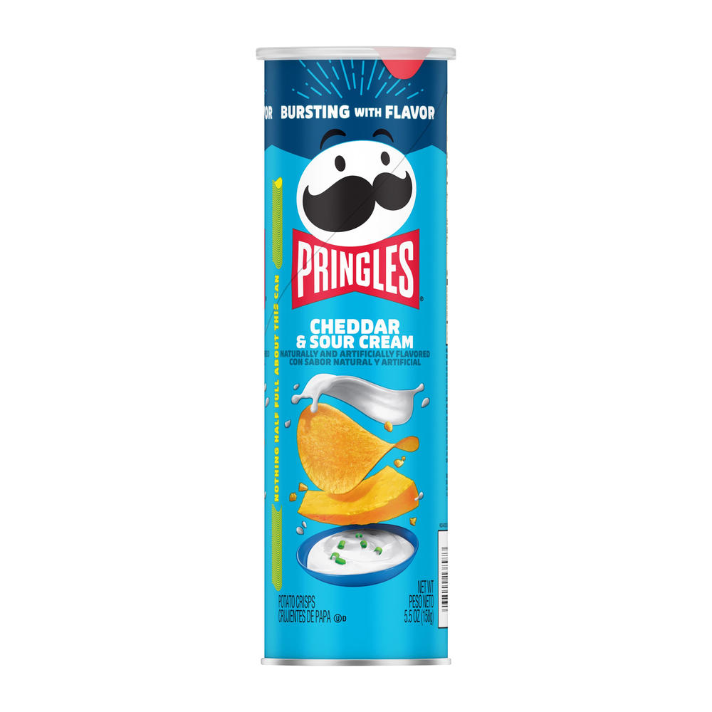 Pringles Cheddar & Sour Cream Potato Crisps Chips, 5.5 oz