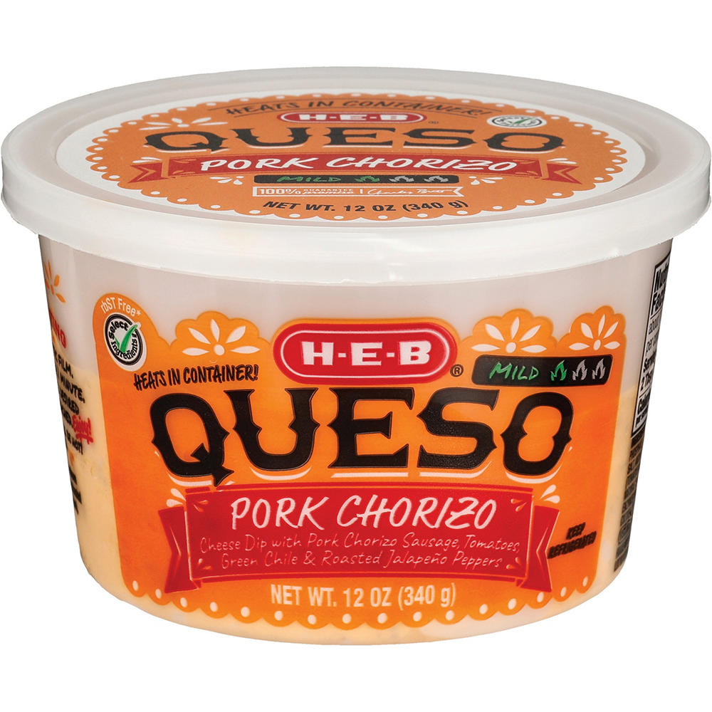 H-E-B Pork Chorizo Queso Dip - Mild, 12 oz