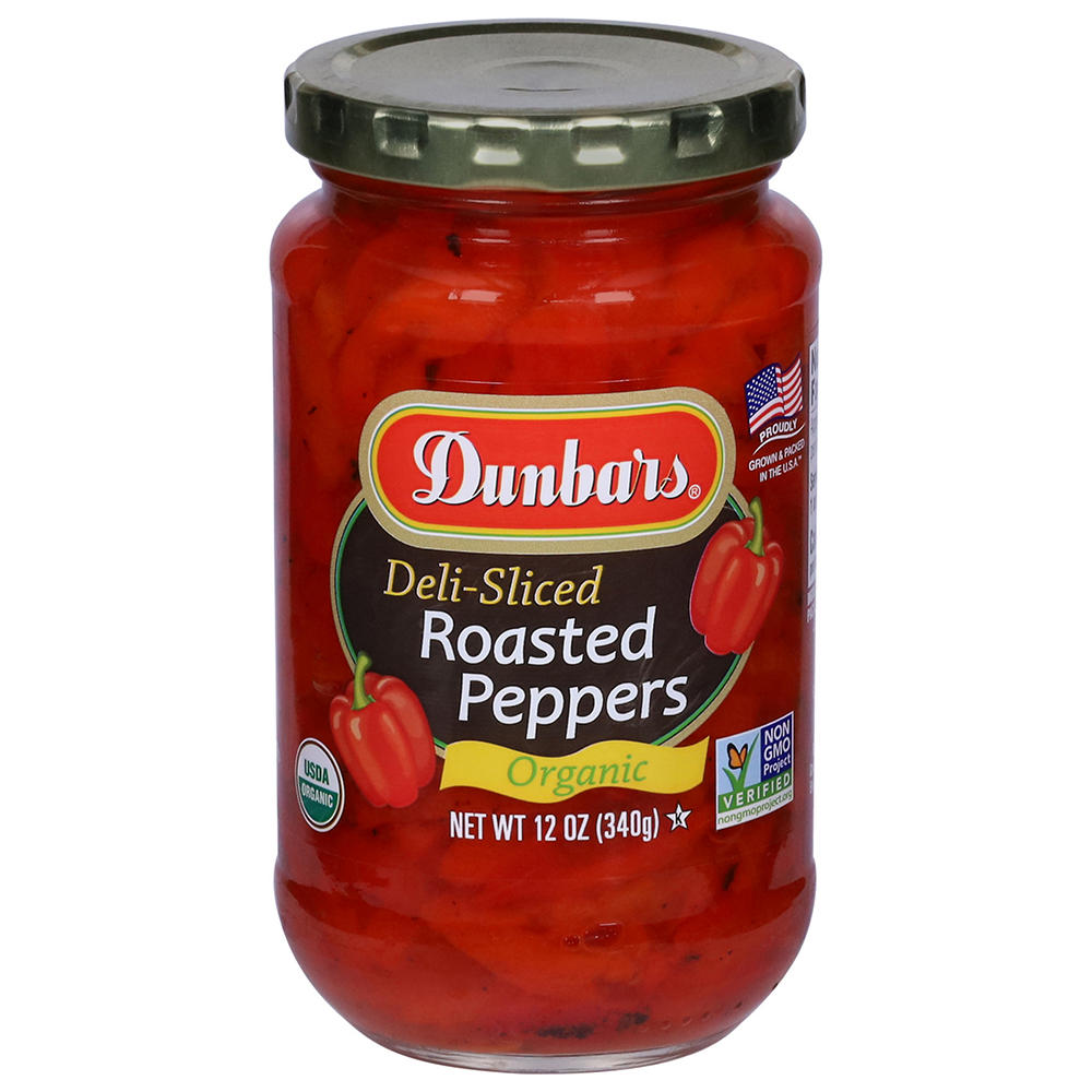 Dunbars Organic Deli Sliced Roasted Red Peppers, 12 oz