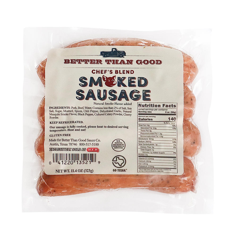 Better Than Good Smoked Sausage Links - Chef's Blend , 4 ct