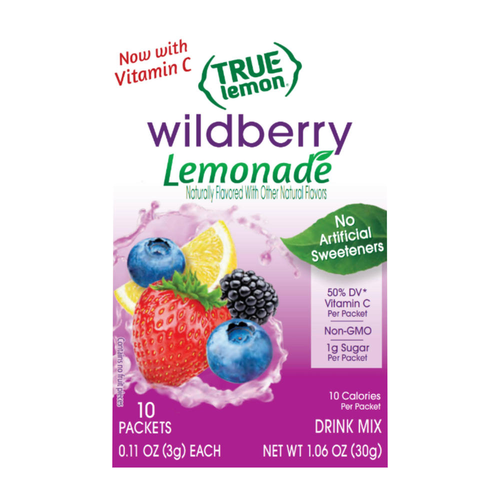 True Lemon Drink Mix Packets - Wildberry Lemonade, 10 ct