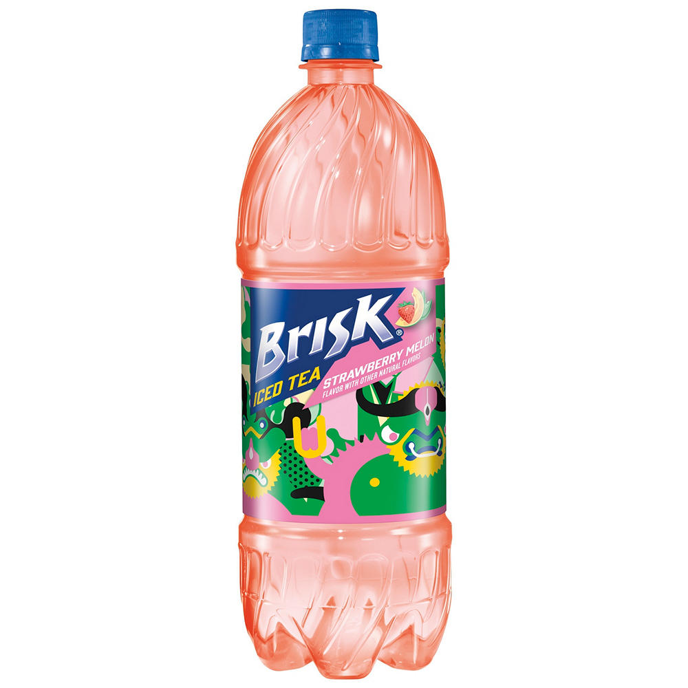 Brisk Strawberry Melon Tea, 1 L