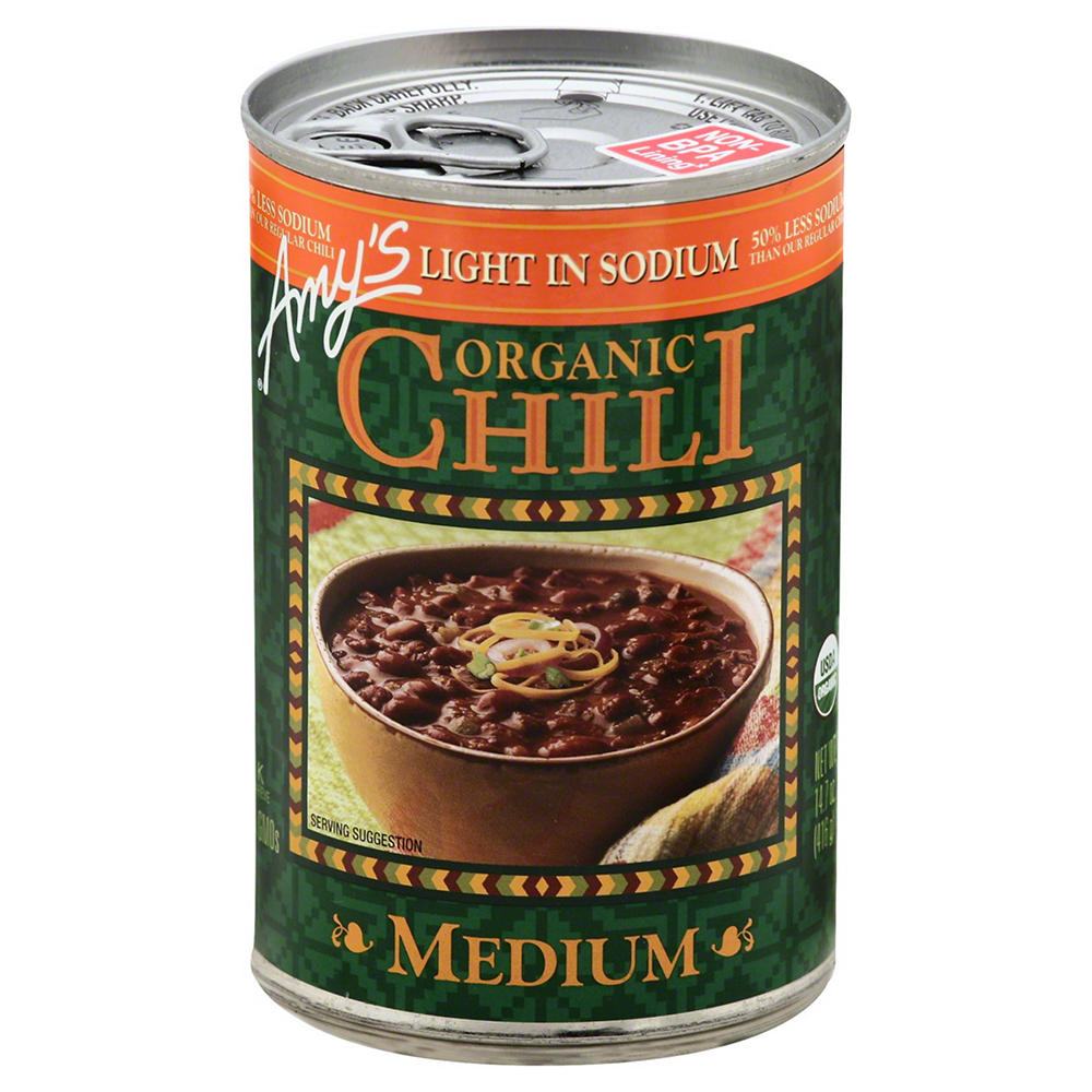 Amy's Organic Light In Sodium Chili Medium, 14.7 oz