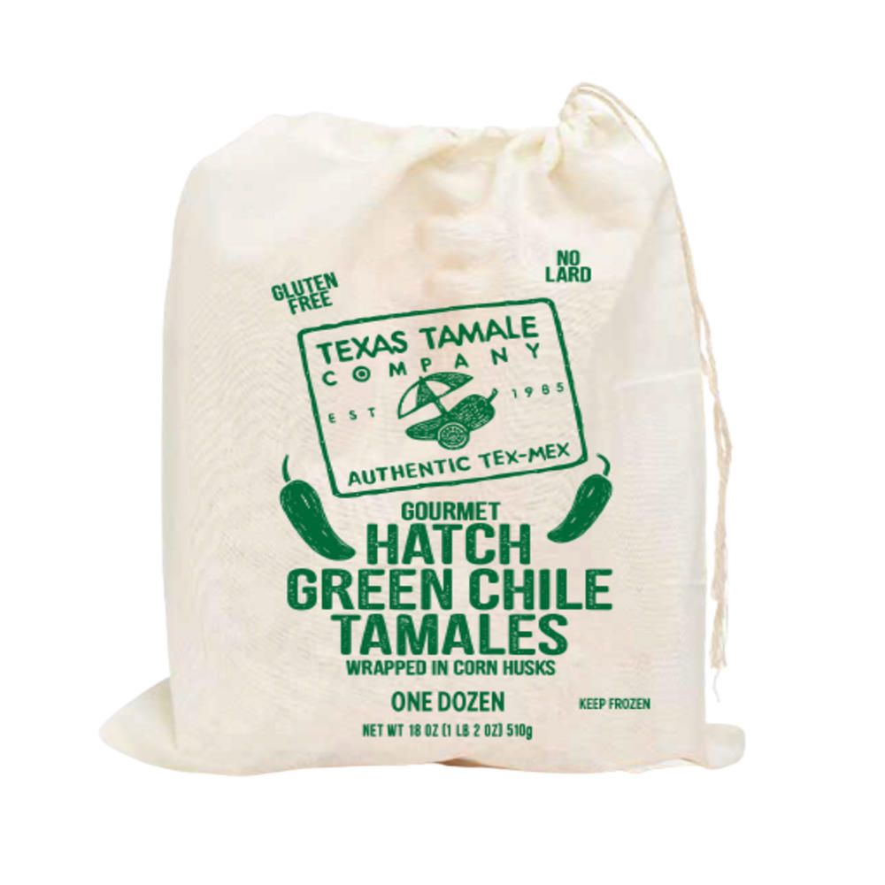 Texas Tamale Company Gourmet Hatch Green Chile Tamales, 12 ct