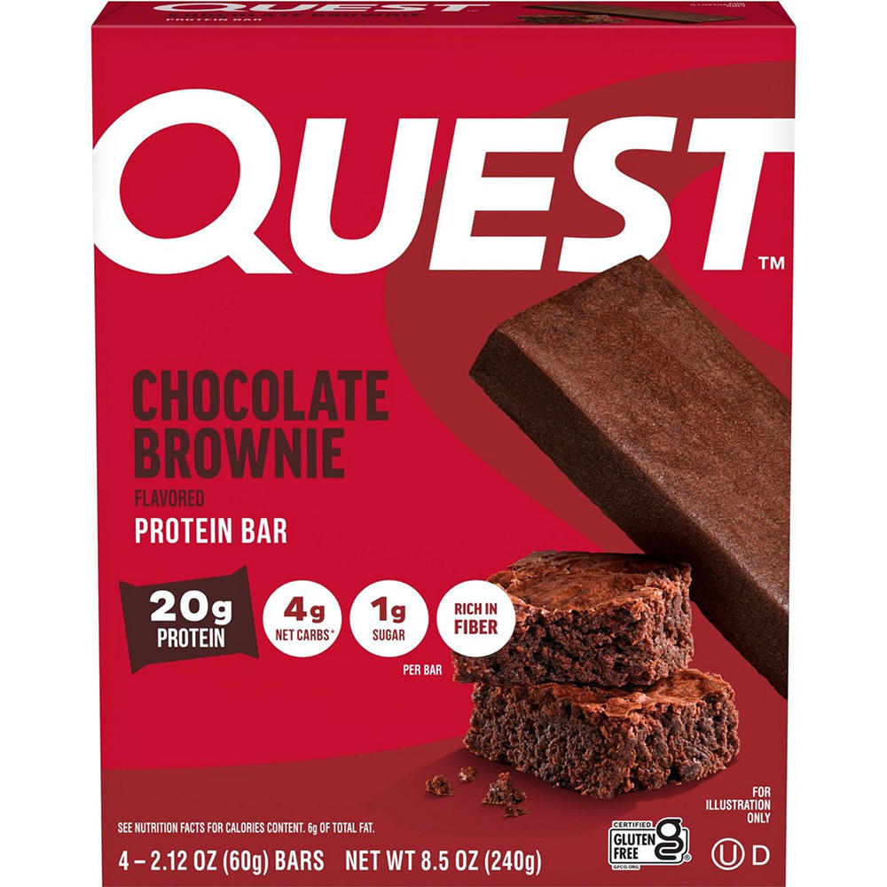 Quest 20g Protein Bars - Chocolate Brownie, 4 ct