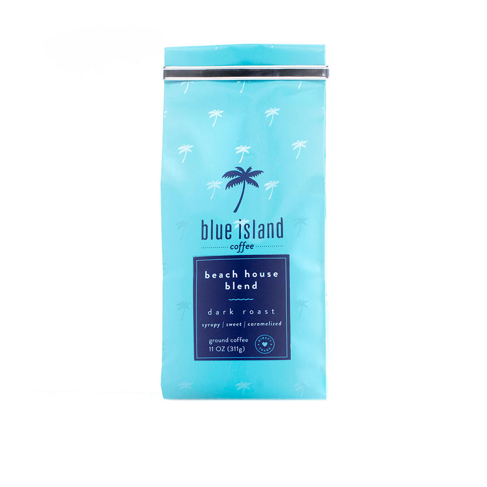 Blue Island Beach House Blend Dark Roast Ground Coffee, 11 oz