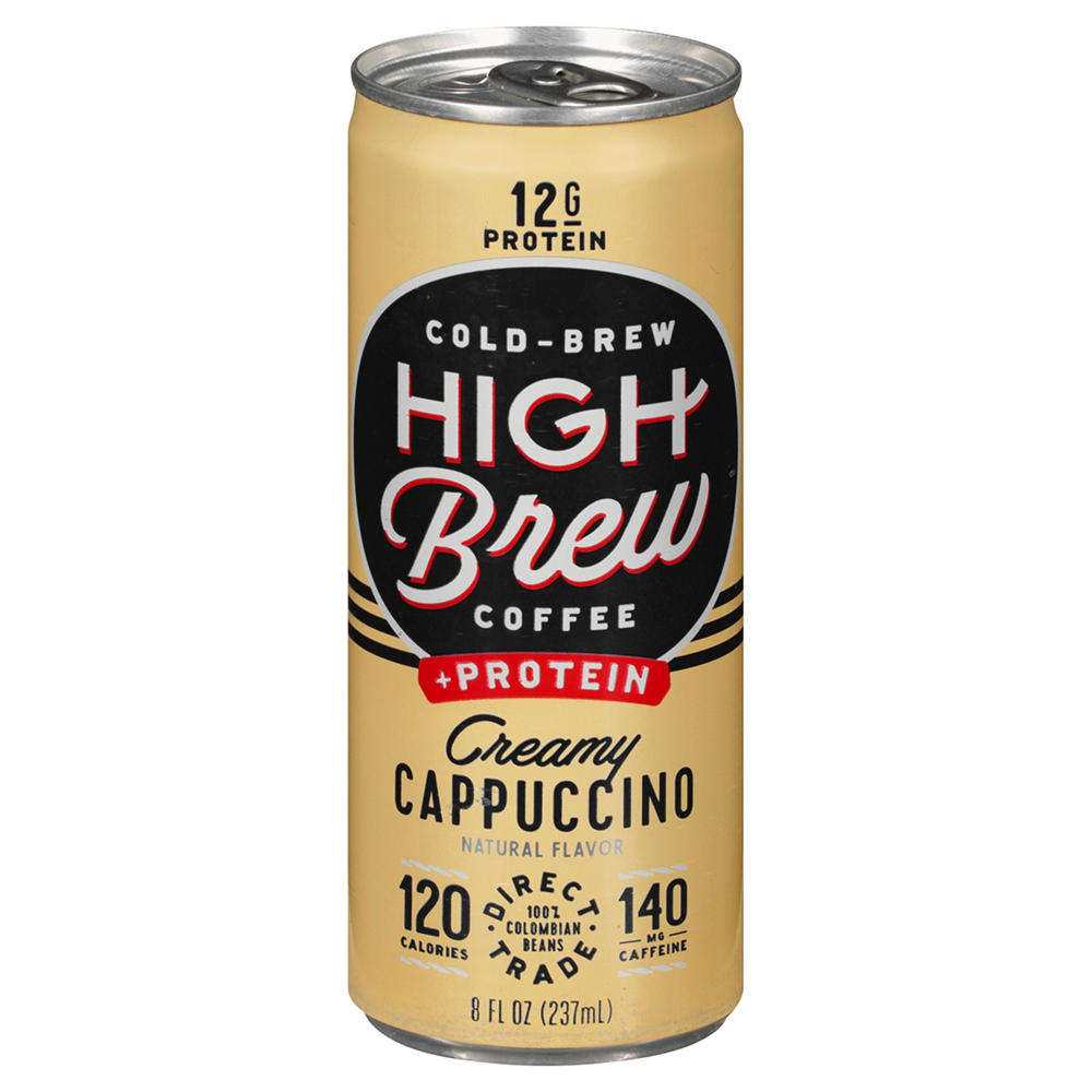 High Brew Coffee + Protein Creamy Cappucino, 8 oz