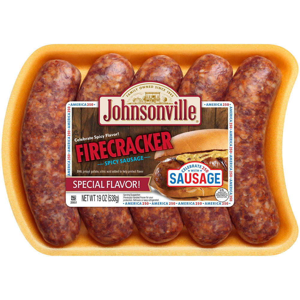 Johnsonville Firecracker Spicy Sausage , 19 oz, 5 ct