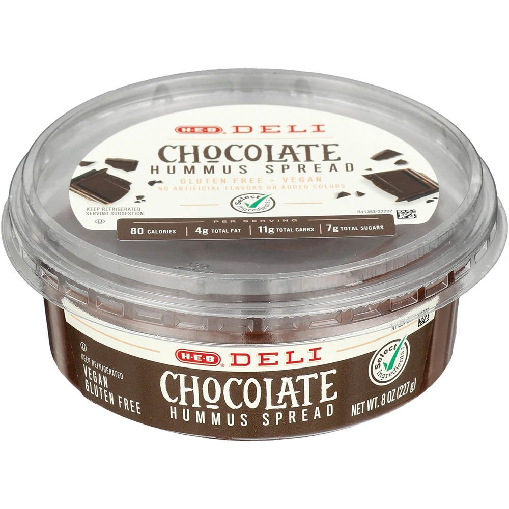 H-E-B Deli Chocolate Dessert Hummus Spread, 8 oz