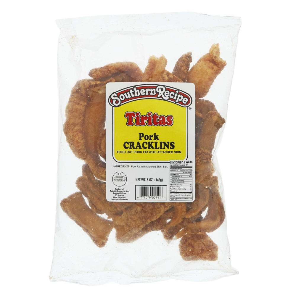 Southern Recipe Tiritas Pork Cracklins, 5 oz