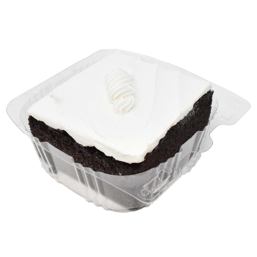 H-E-B Bakery Buttercream Chocolate Cake Slice