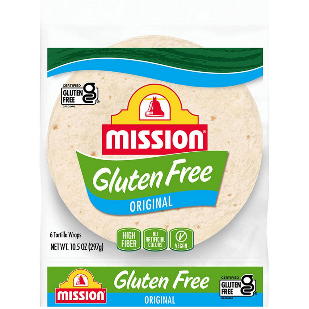 Mission Gluten Free Original Flour Tortillas, Soft Taco Size, 6 ct