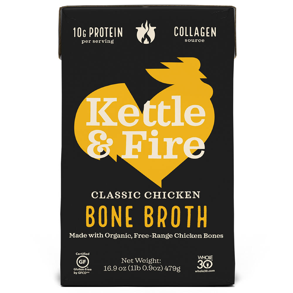 Kettle & Fire Classic Chicken Bone Broth, 16.9 oz