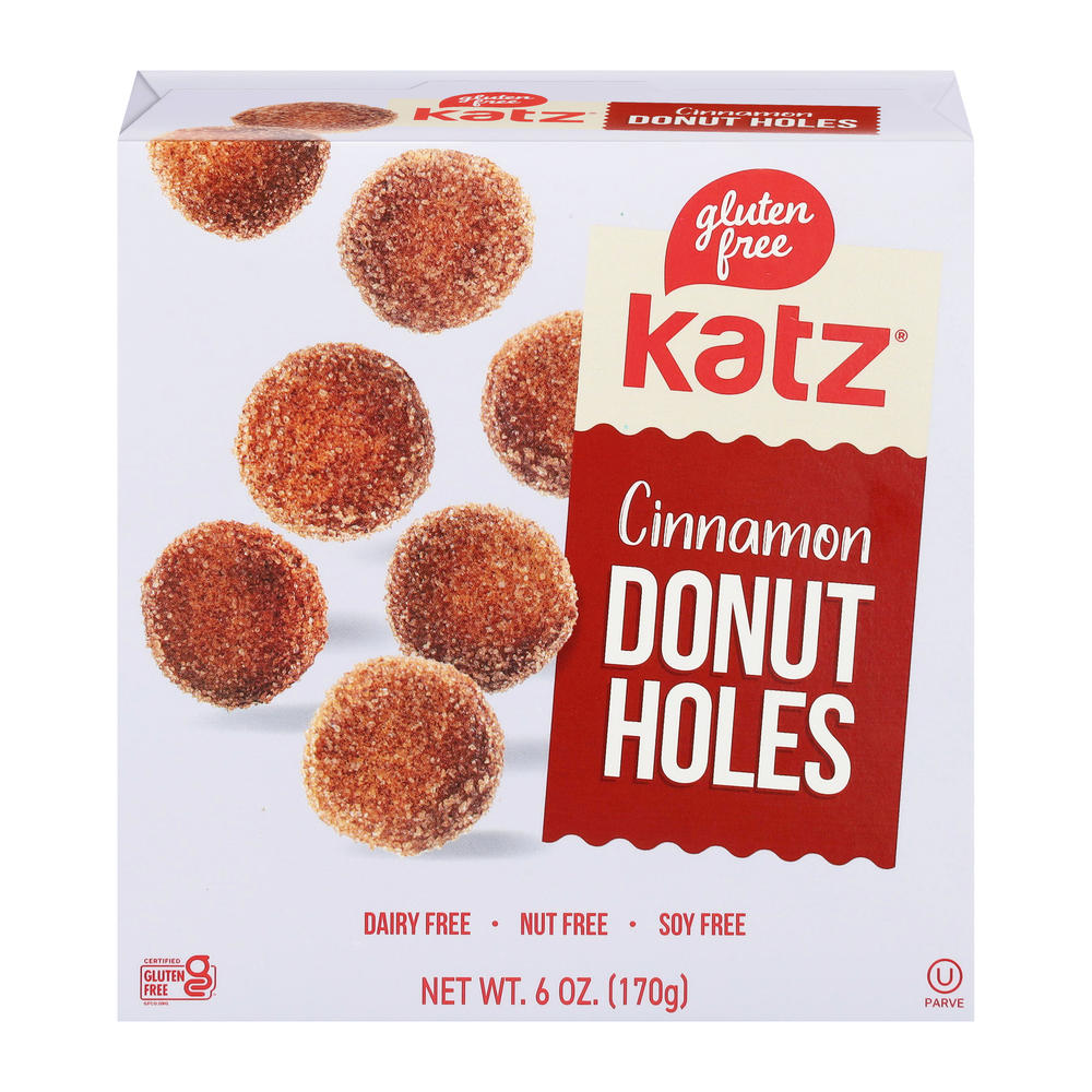 Katz Gluten Free Cinnamon Donut Holes, 6 oz