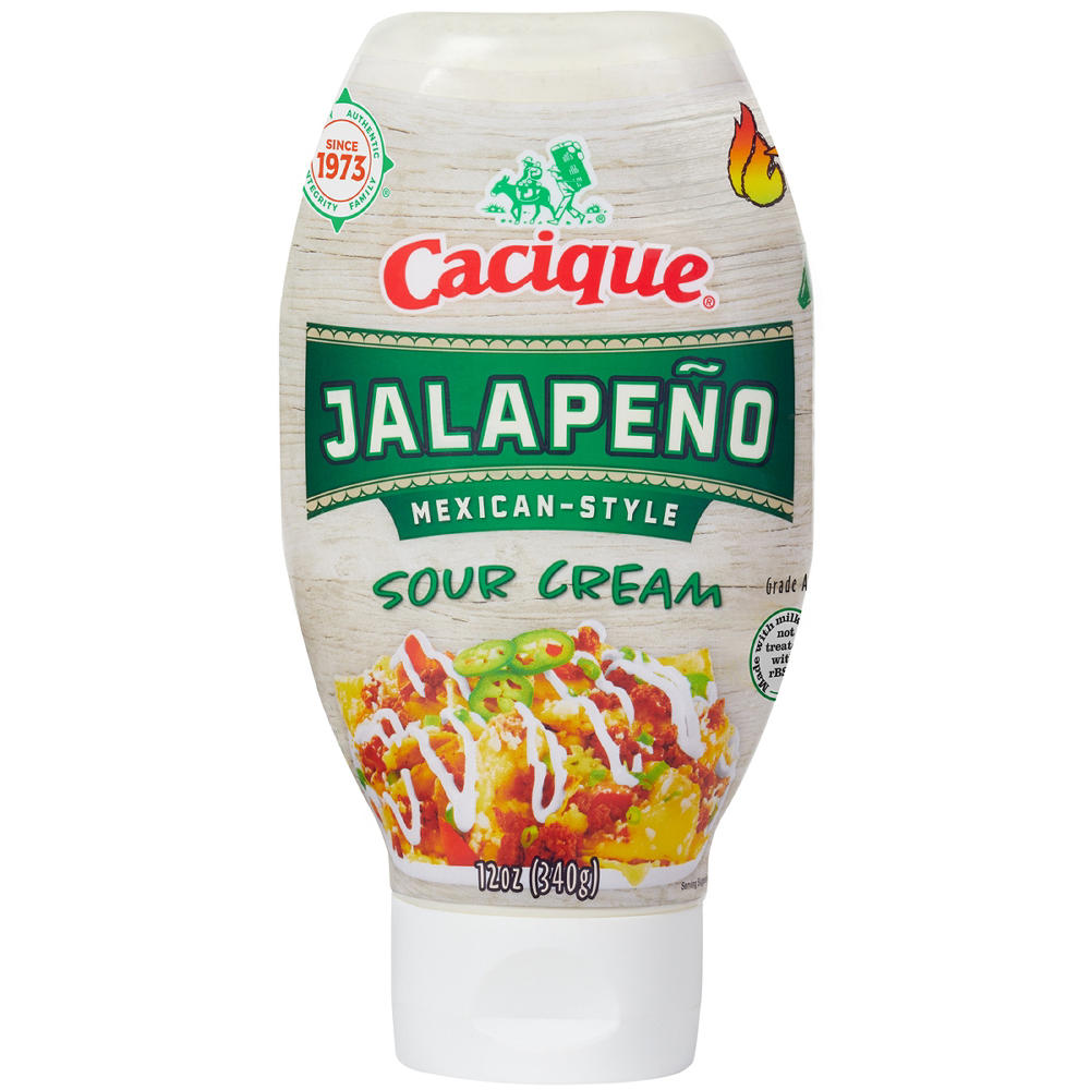 Cacique Jalapeño Mexican-Style Sour Cream, 12 oz