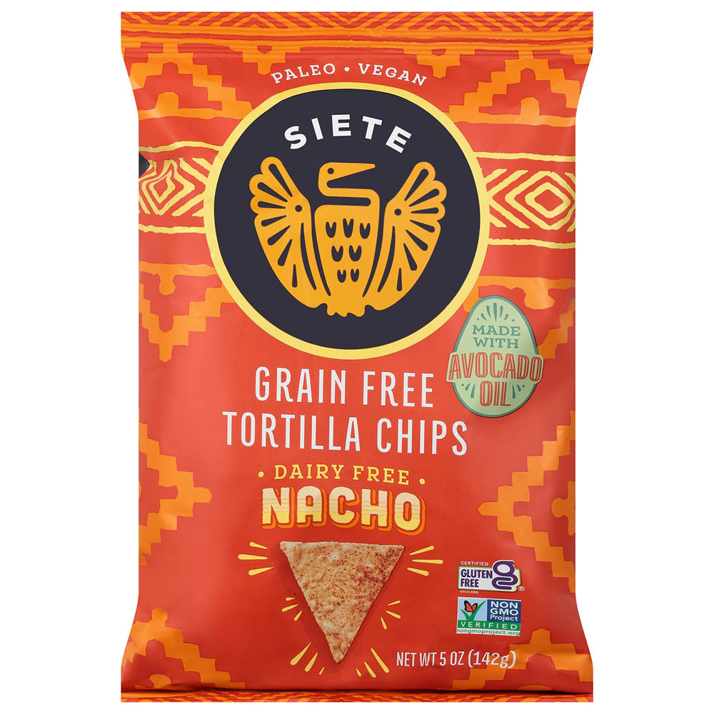 Siete Grain Free Nacho Tortilla Chips, 5 oz