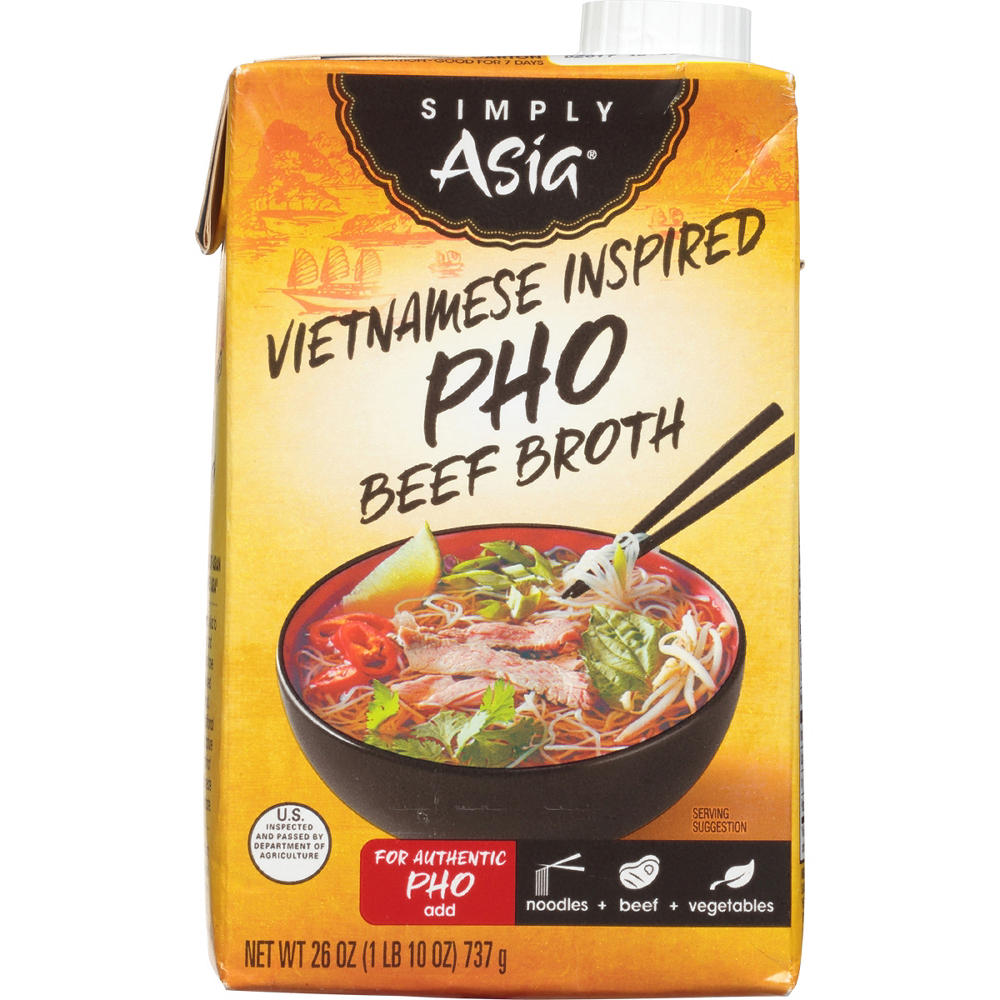 Simply Asia Vietnamese Inspired Pho Beef Broth, 26 oz