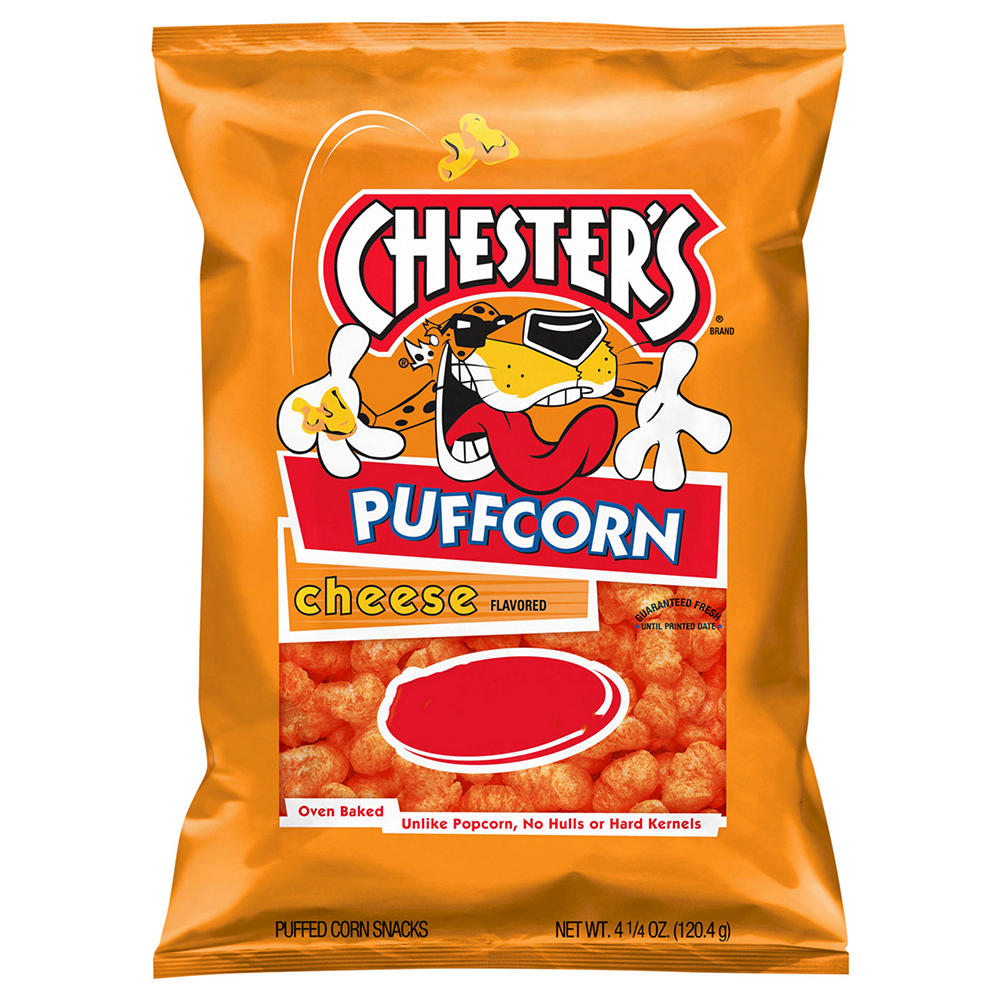 Chester's Puffcorn Cheese Flavored Puffed Corn Snacks, 4.25 oz