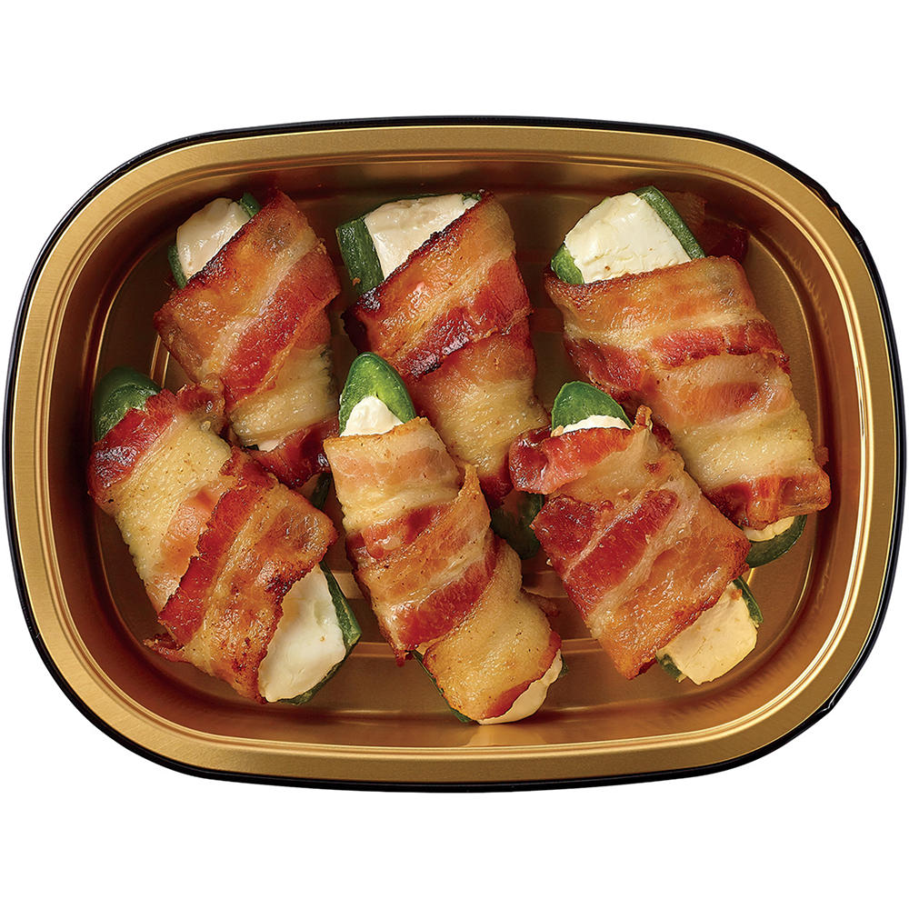 Meal Simple by H-E-B Bacon-Wrapped Cream Cheese Jalapeno Poppers, Avg. 0.8 lb