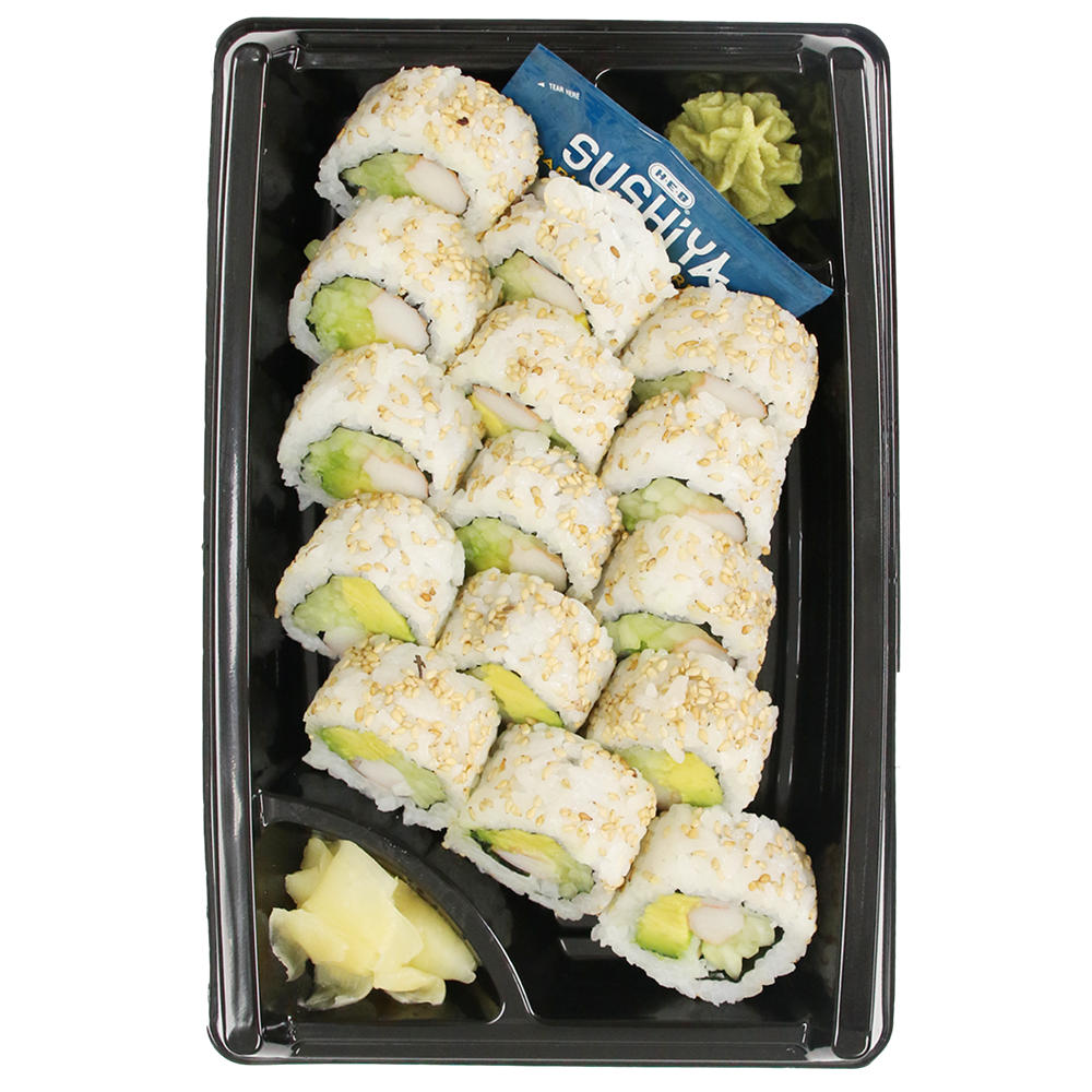 H-E-B Sushiya California Sushi Roll Value Pack, 15 pc