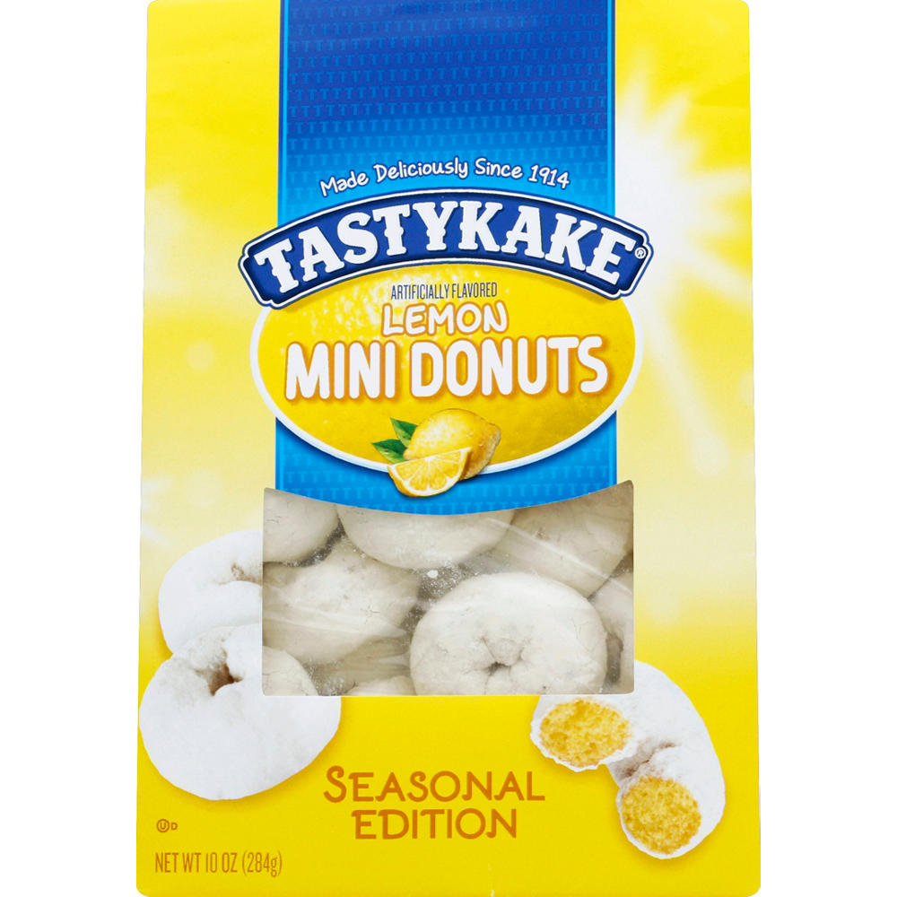 Tastykake Seasonal Edition Lemon Mini Donuts, 10 oz