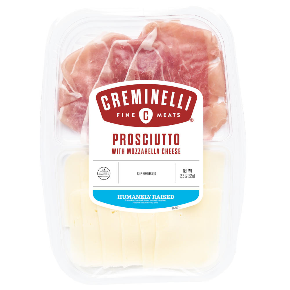 Creminelli Fine Meats Prosciutto with Aged Mozzarella Cheese, 2.2 oz