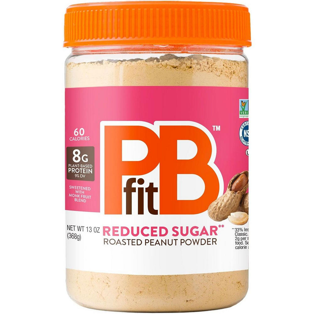 PBfit Reduced Sugar Peanut Butter Powder, 13 oz