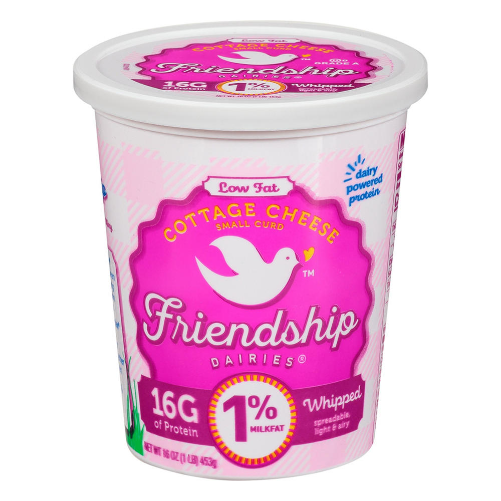 Friendship Dairies Whipped 1% Fat Cottage Cheese, 16 oz