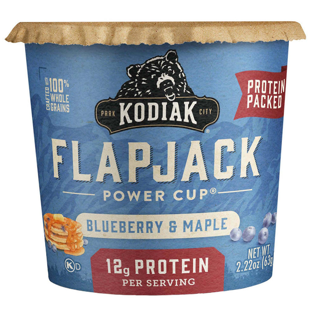Kodiak 12g Protein Flapjack Power Cup - Blueberry & Maple, 2.16 oz
