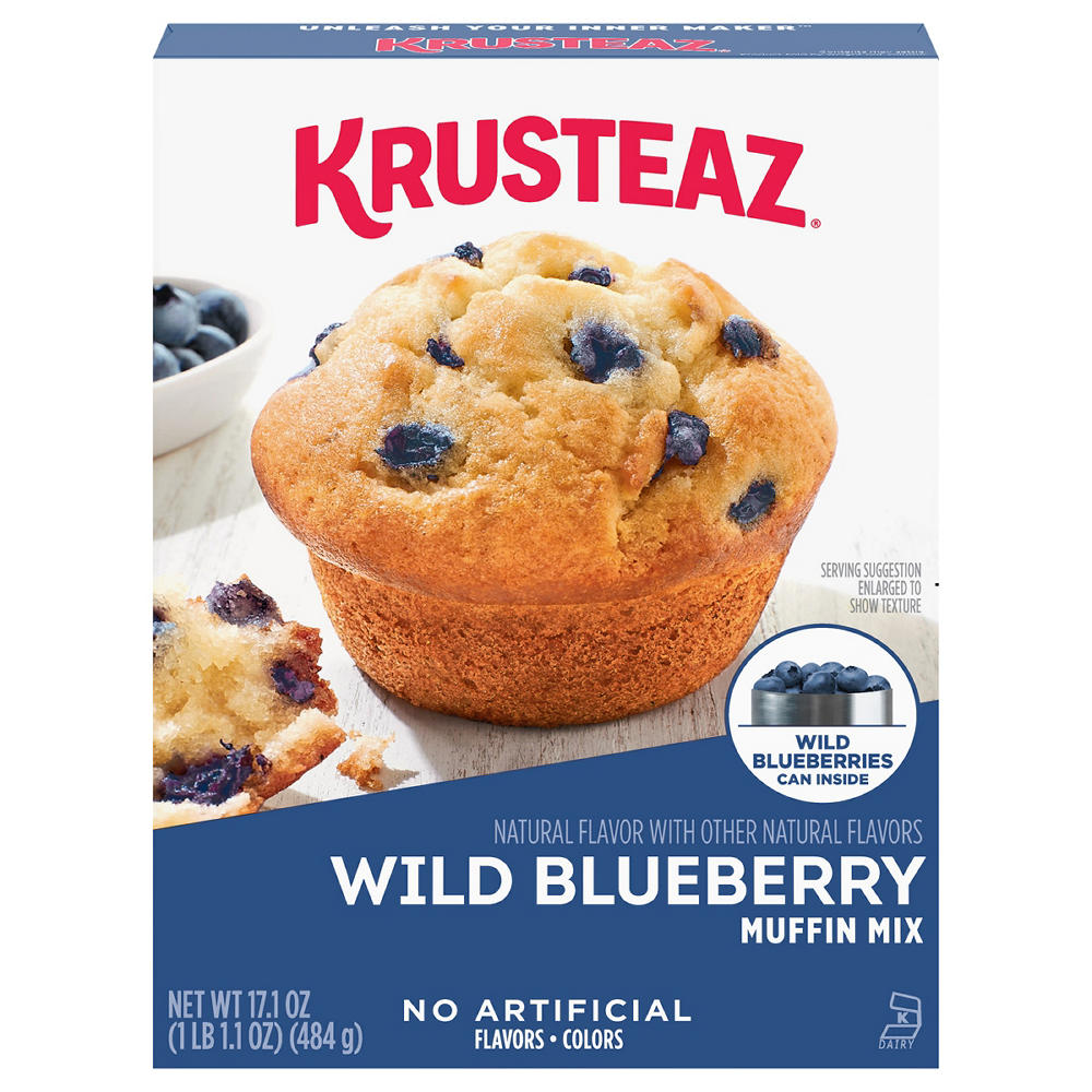 Krusteaz Wild Blueberry Muffin Mix, 17.1 oz
