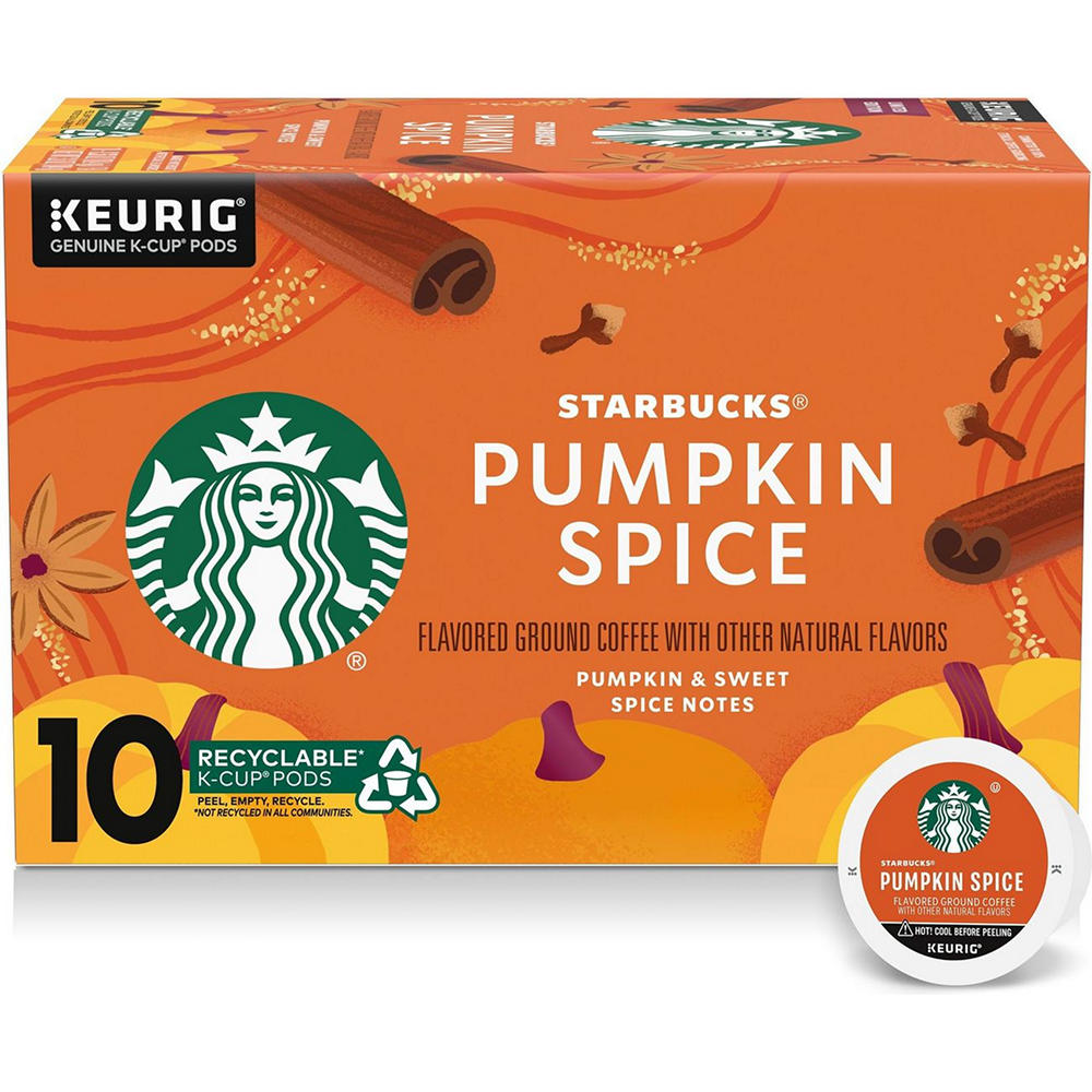 Starbucks Pumpkin Spice Single Serve Coffee K Cups, 10 ct