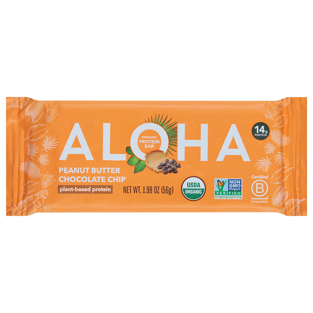 Aloha Organic 14g Protein Bar - Peanut Butter Chocolate Chip, 1.98 oz