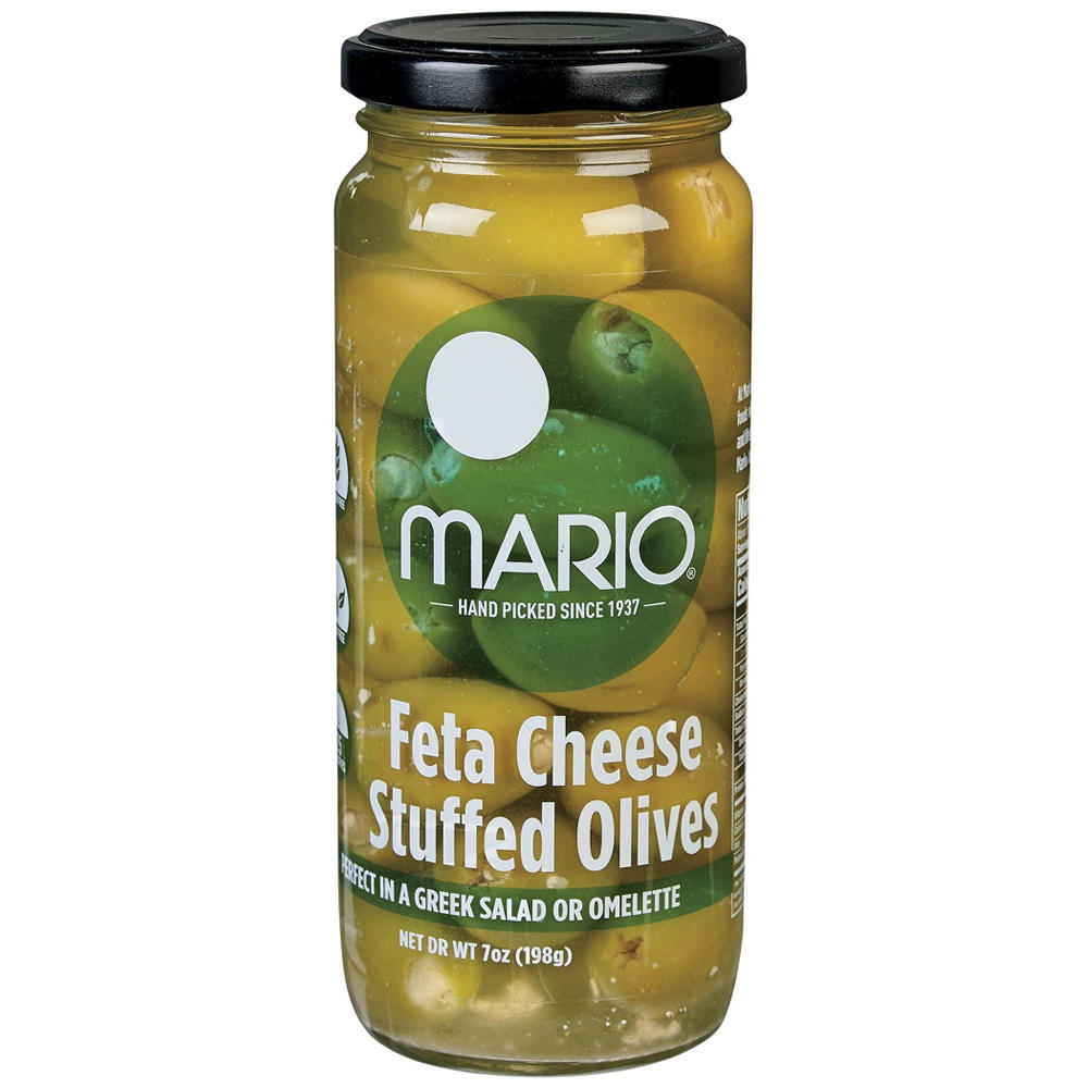 Mario Feta Cheese Stuffed Olives, 7 oz
