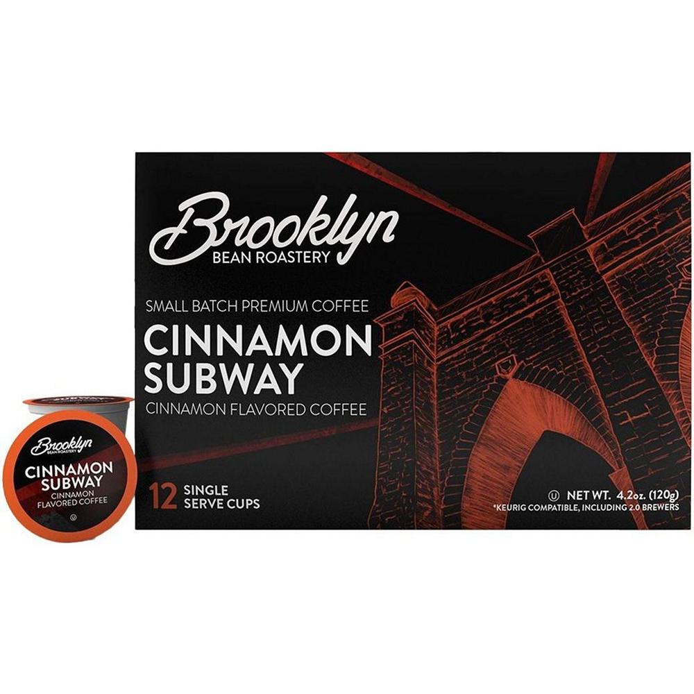 Brooklyn Bean Roastery Cinnamon Subway Single Serve Coffee Cups, 12 ct