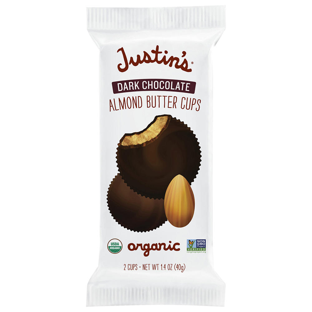 Justin's Organic Dark Chocolate Almond Butter Cups, 1.4 oz