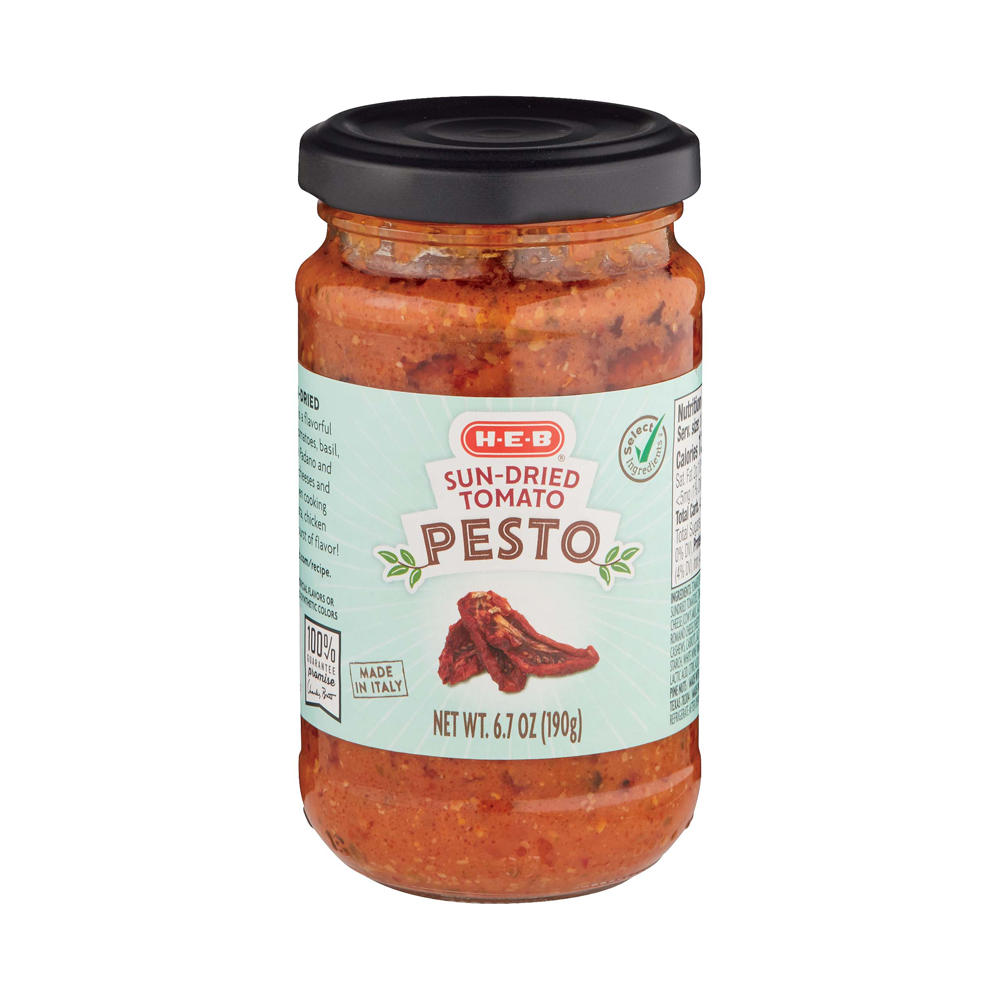 H-E-B Sun-Dried Tomato Pesto, 6.7 oz