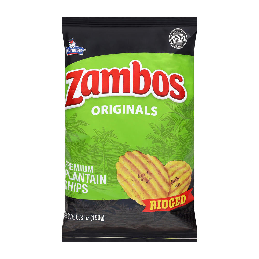 Zambos Ridged Plaintain Chips With Salt, 5.46 oz