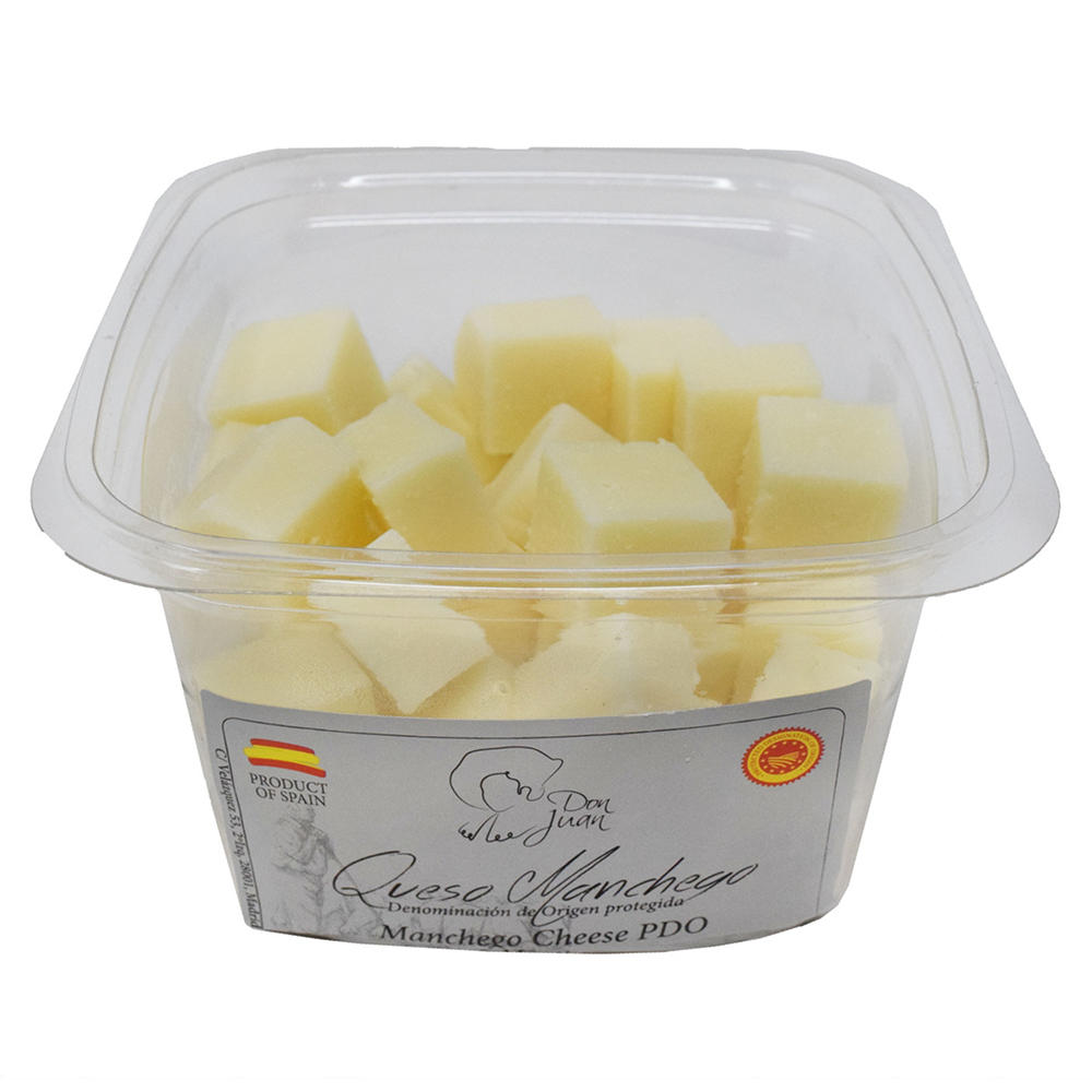 Don Juan Manchego Cheese Cubed, Avg. 0.3 lb