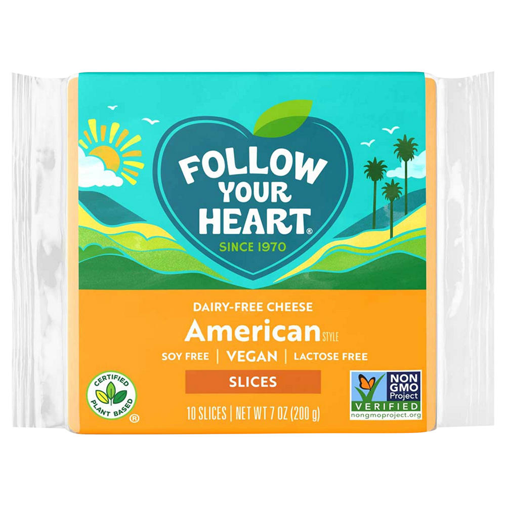 Follow Your Heart Dairy Free American Style Cheese Slices, 10 ct