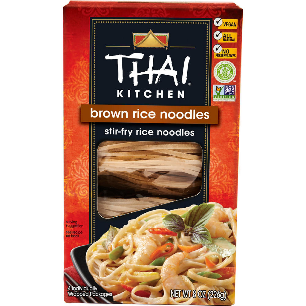 Thai Kitchen Gluten Free Brown Rice Noodles, 8 oz