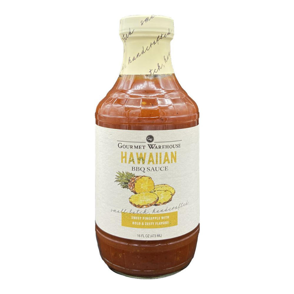 Gourmet Warehouse Hawaiian Premium BBQ Sauce, 16 oz